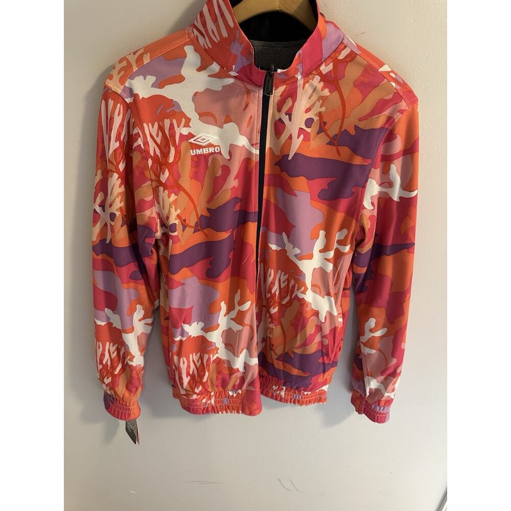 Mens Track Jacket Size S Umbro x Coral Reversible Streetwear Full Zip $180 NWT